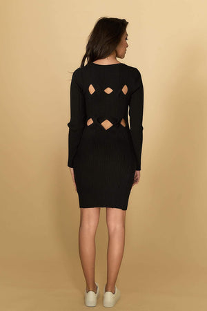 Madelyn Knit Dress Black