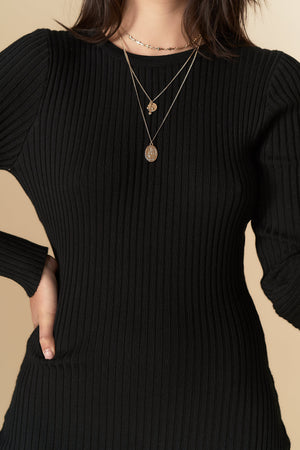 Madelyn Knit Dress Black